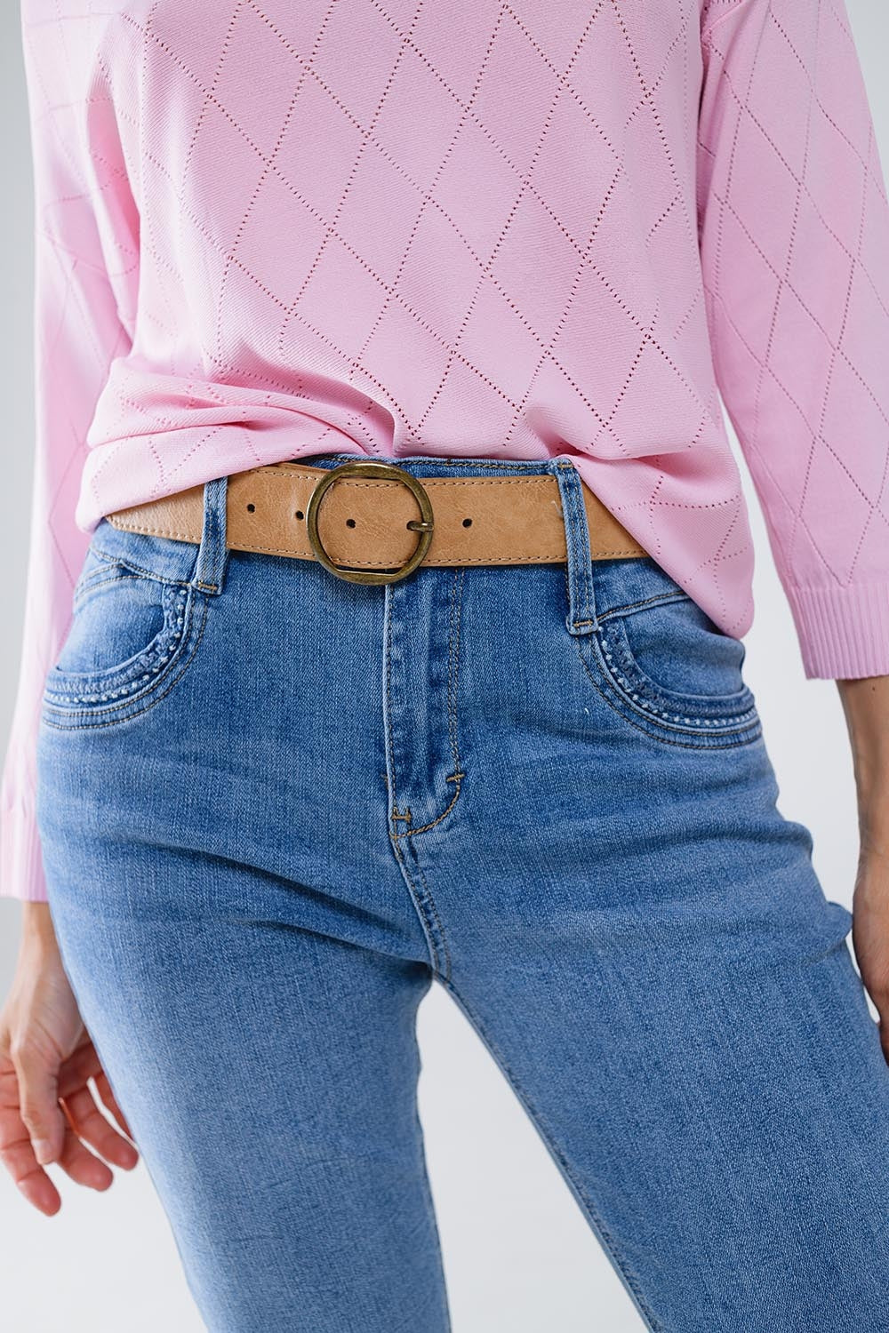 Skinny Jeans In light wash with detail on the pocket - Denim
