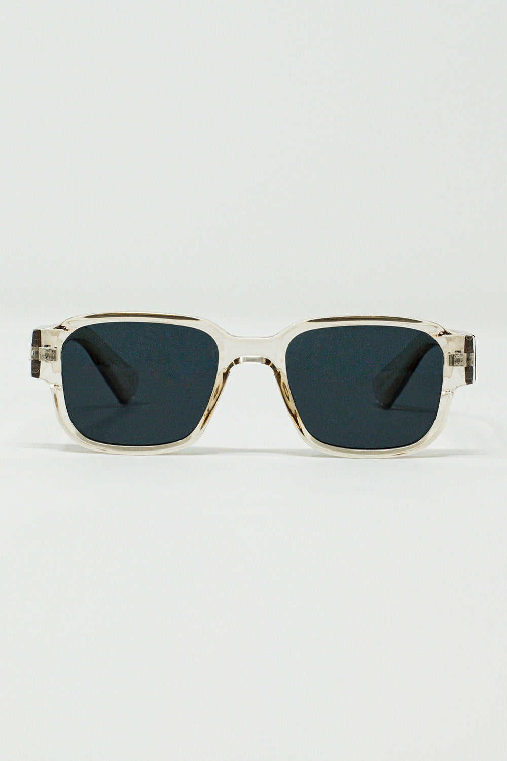 Chunky Square Sunglasses In Crystal Yellow