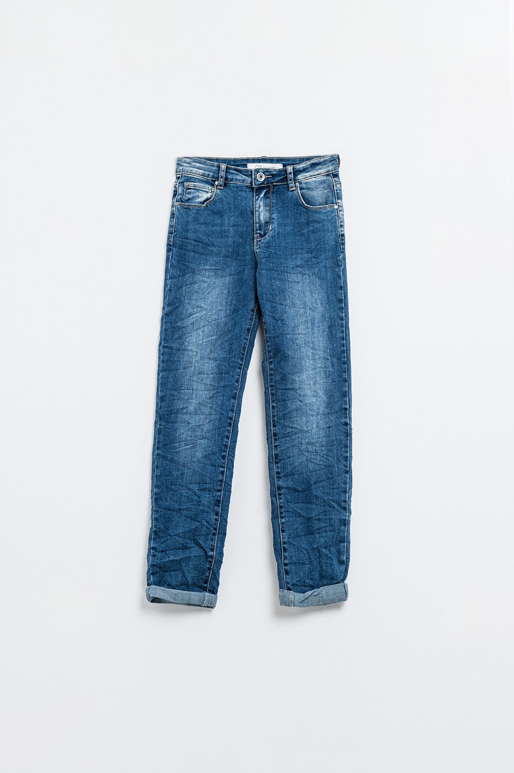 Basic Super Skinny Mid Wash Stretchy Jeans - Denim