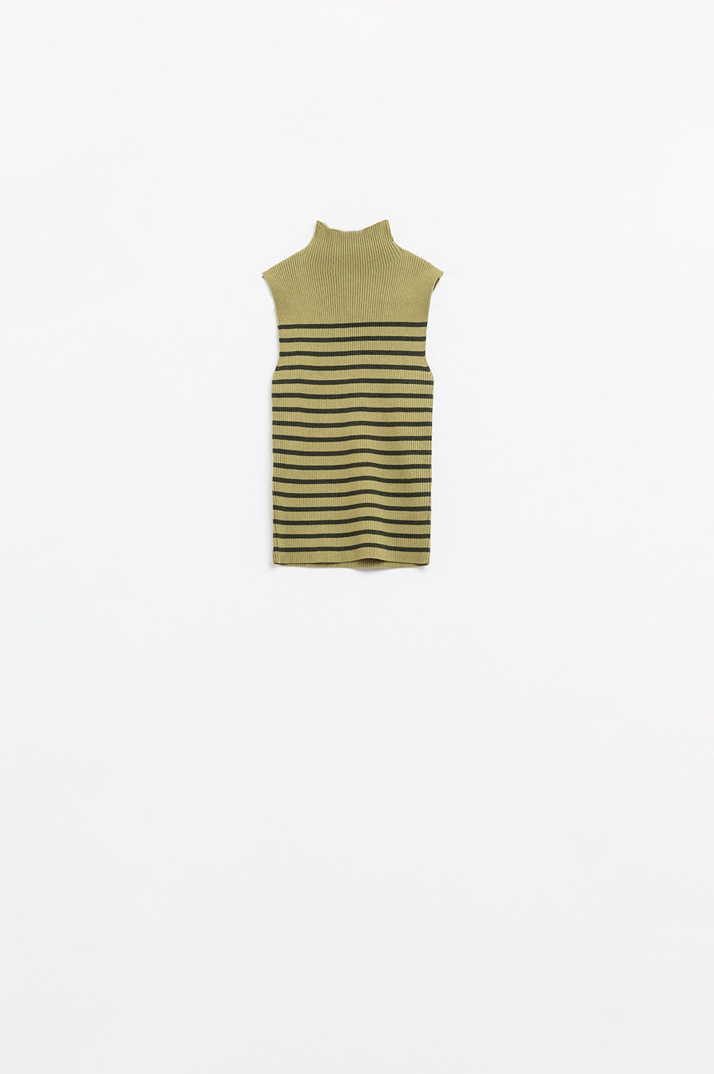 Striped Turtle sweater In Olive Green - jumper