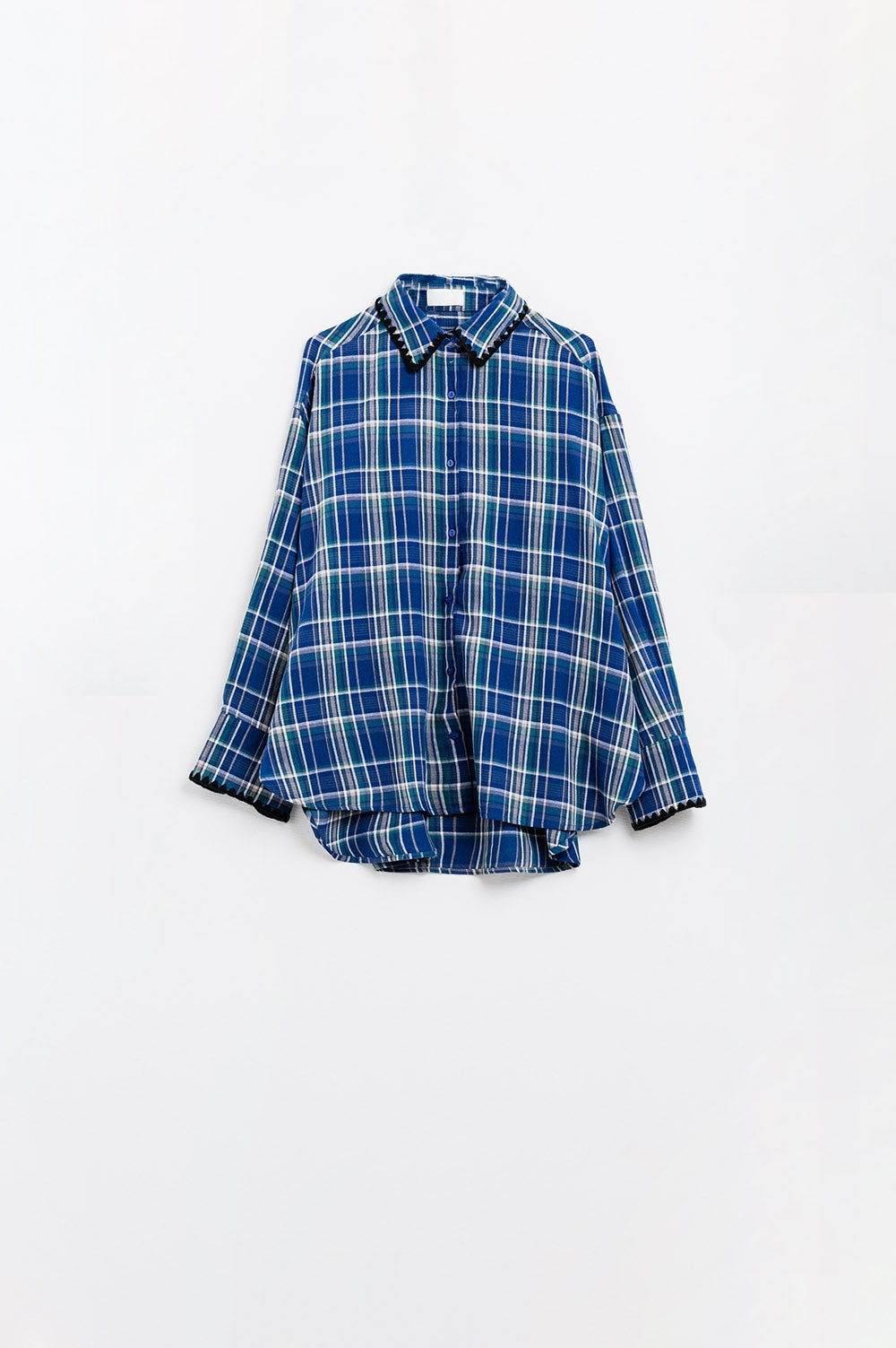 Lumberjack Oversized Shirt in Blue - Shirts