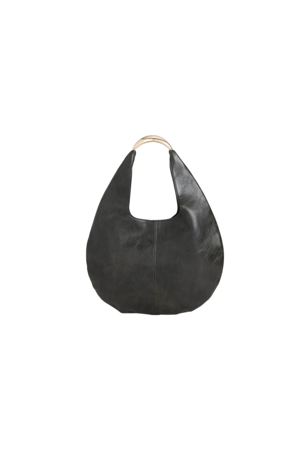 Black Oval Shoulder Bag - Bag