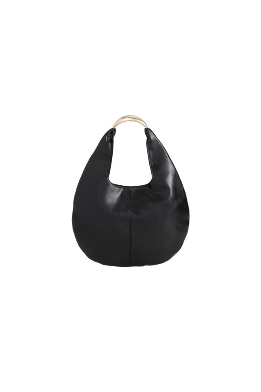 Black Oval Shoulder Bag - Bag