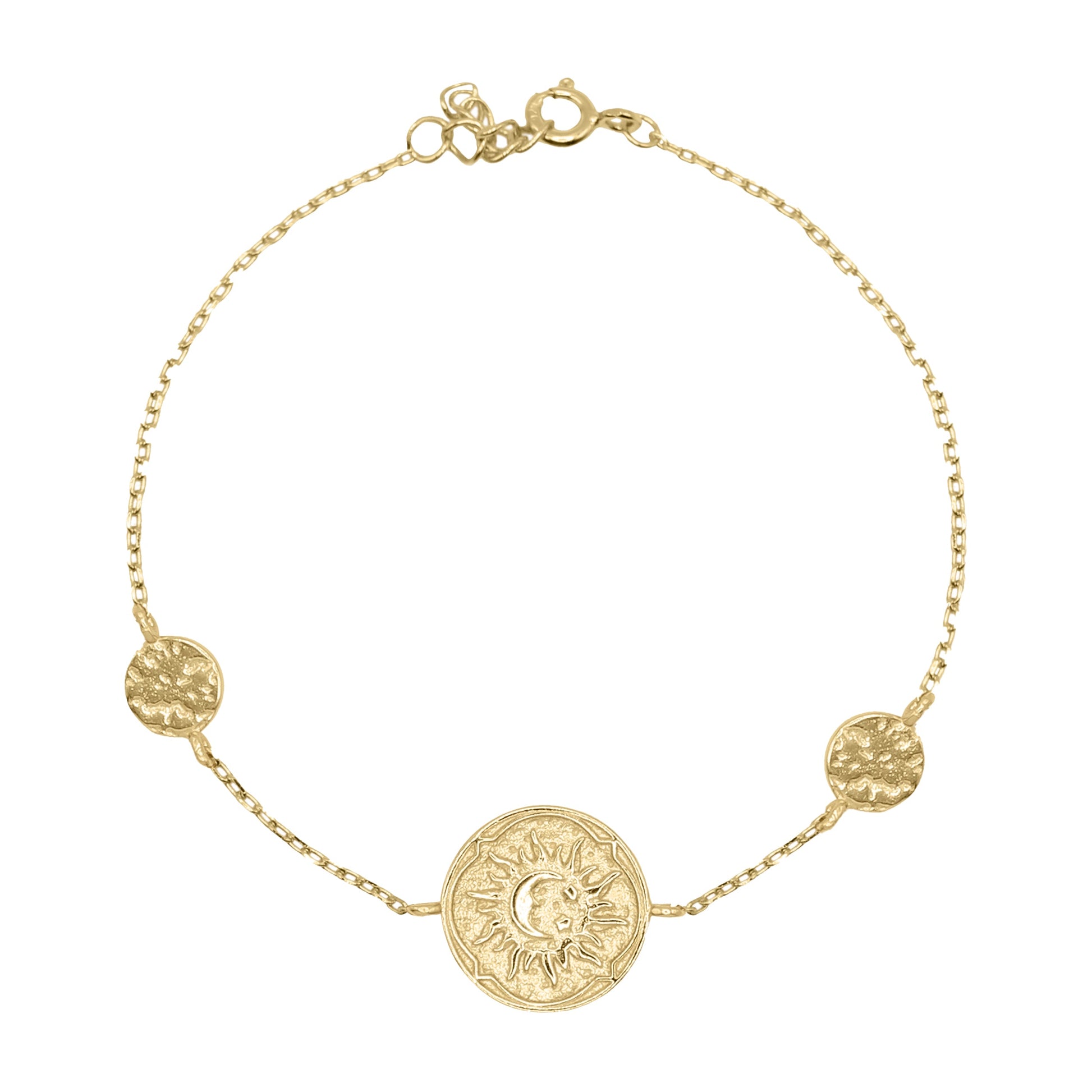 Alena Sun Coin Bracelet | 18K Gold Plated - Bracelet