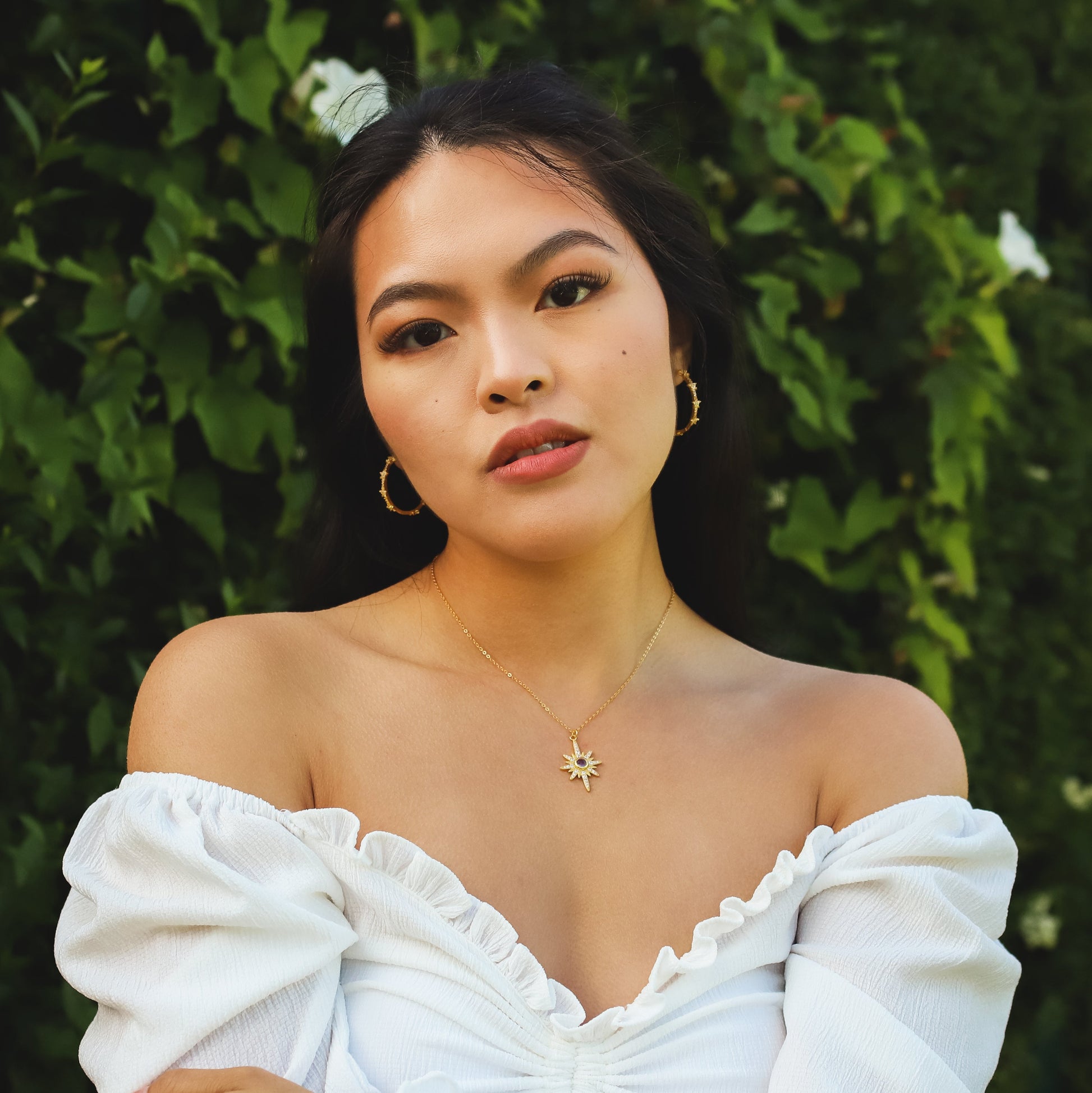 Heidi North Star Birthstone Necklace | 18K Gold Plated - Necklace