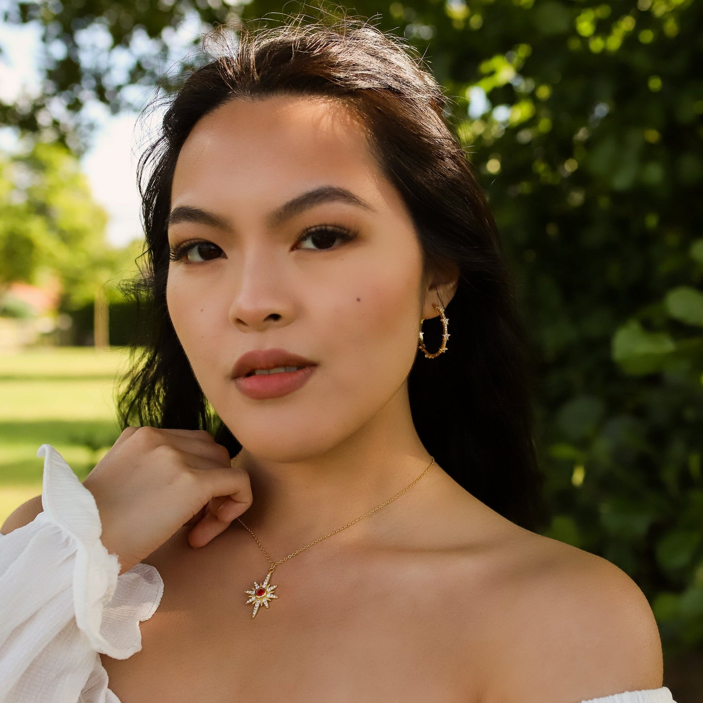 Heidi North Star Birthstone Necklace | 18K Gold Plated - Necklace