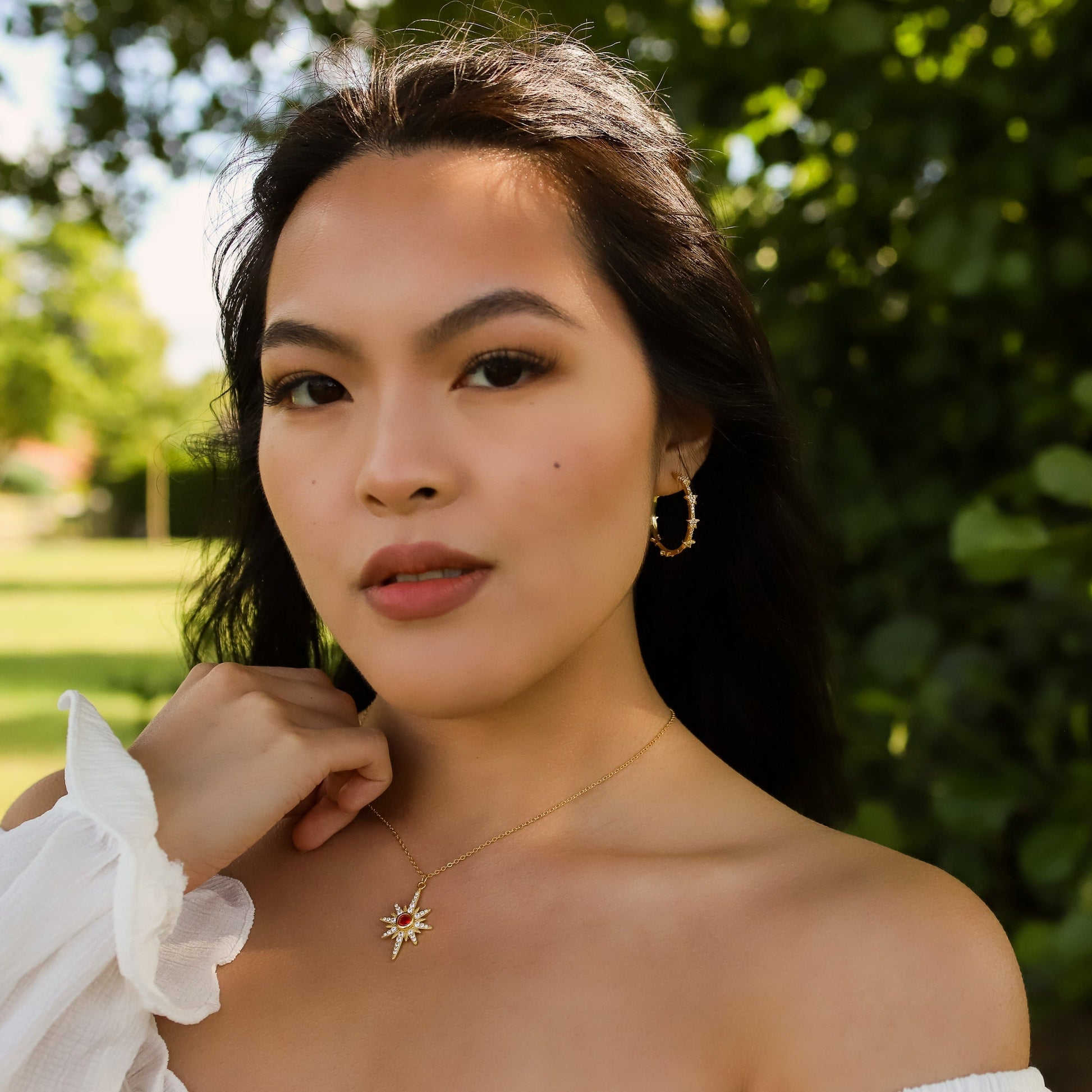 Heidi North Star Birthstone Necklace | 18K Gold Plated - Necklace