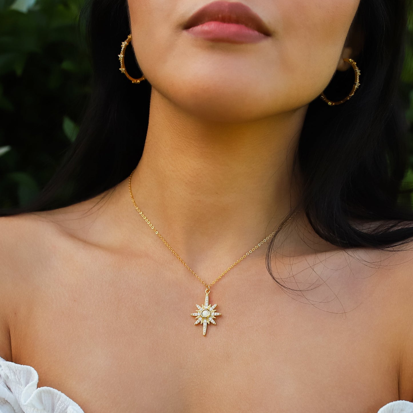 Heidi North Star Birthstone Necklace | 18K Gold Plated - Necklace