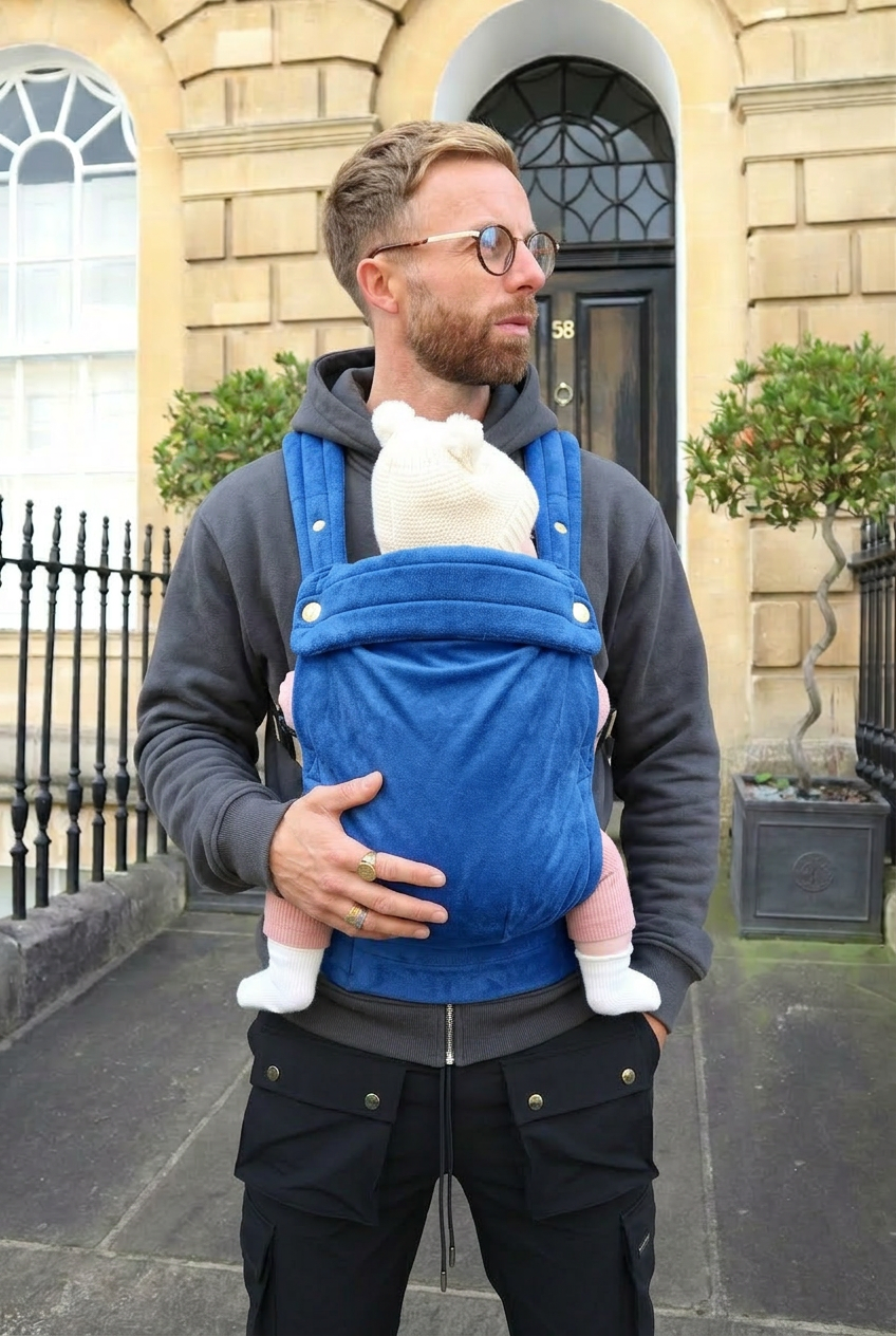 Velvet Baby Carrier - True Blue - Baby Carriers