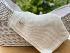 White Organic Cotton Knitted Baby Blanket – 100 X 80cm