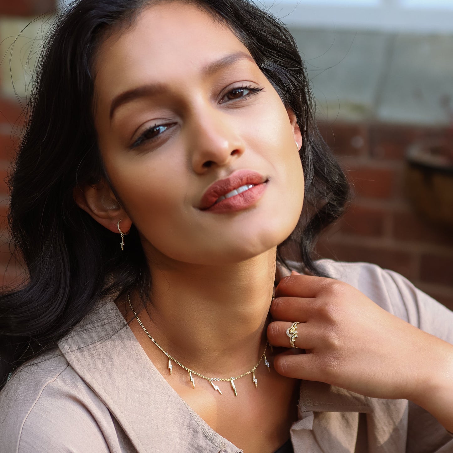 Beau Lightning Necklace | 14K Gold Plated - Necklace