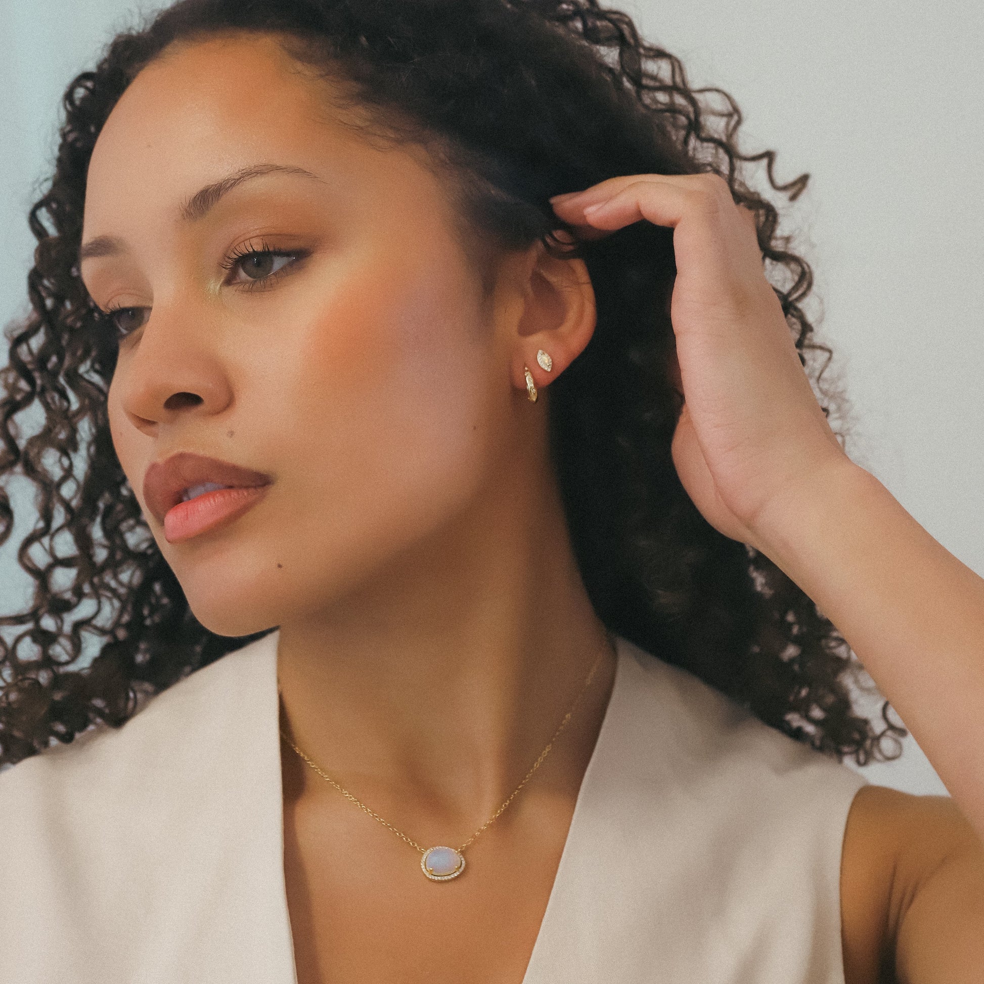 Esti Star Hoop Earrings | 18K Gold Plated - Earrings