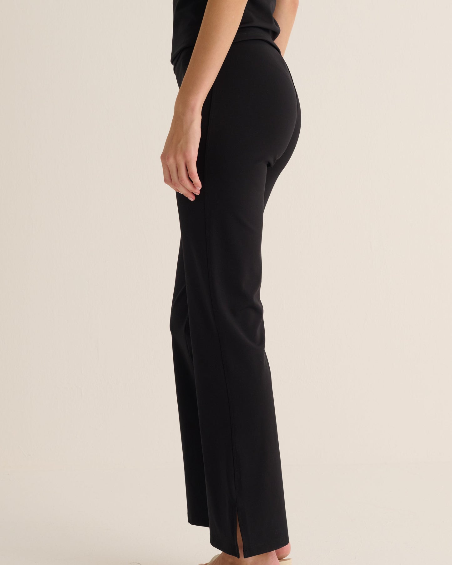 Black Soft Sculpt Hi-Stretch Kick Flare Leggings -