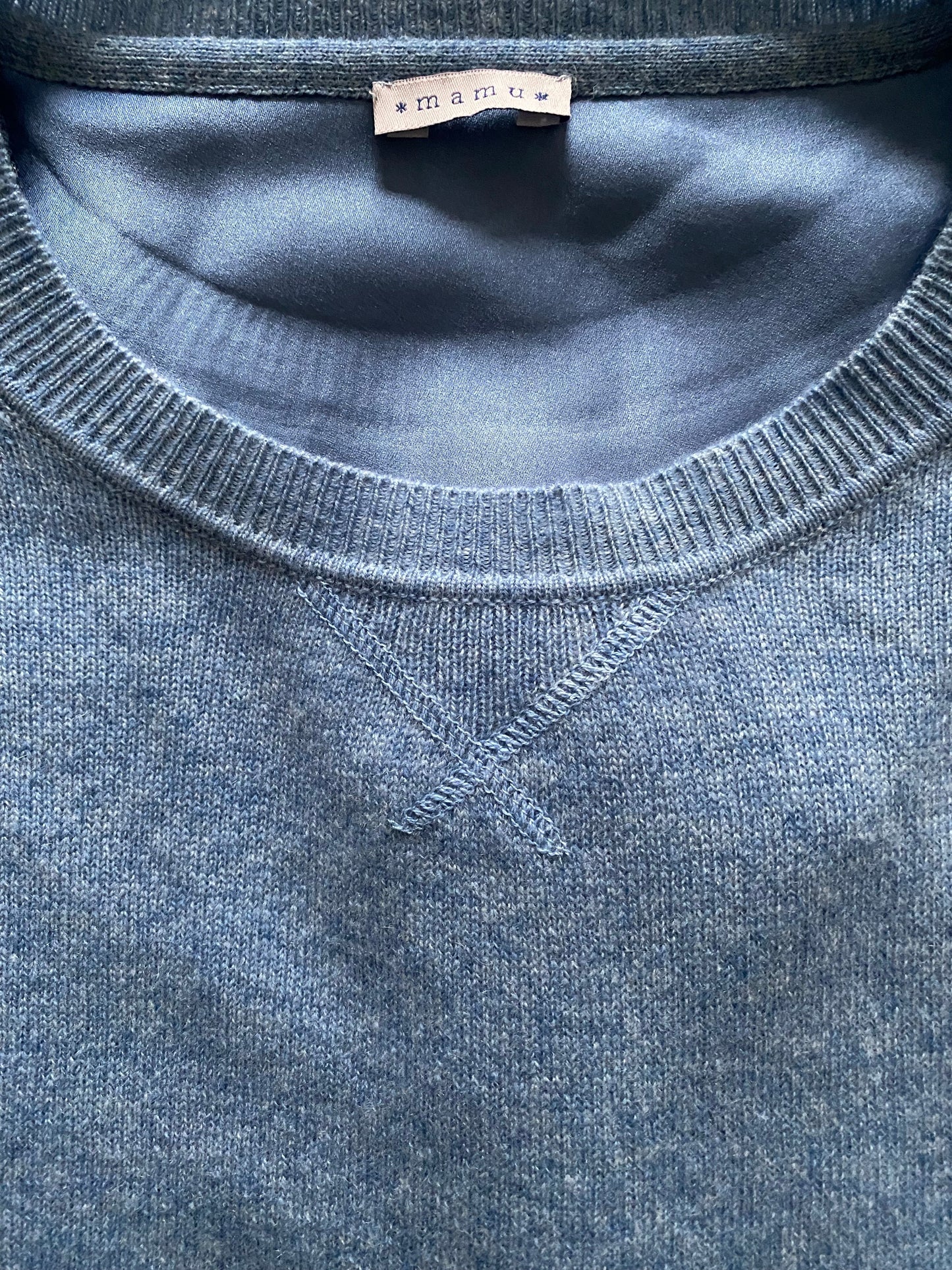 Chambray Blue Cashmere Sweatshirt - Loungewear
