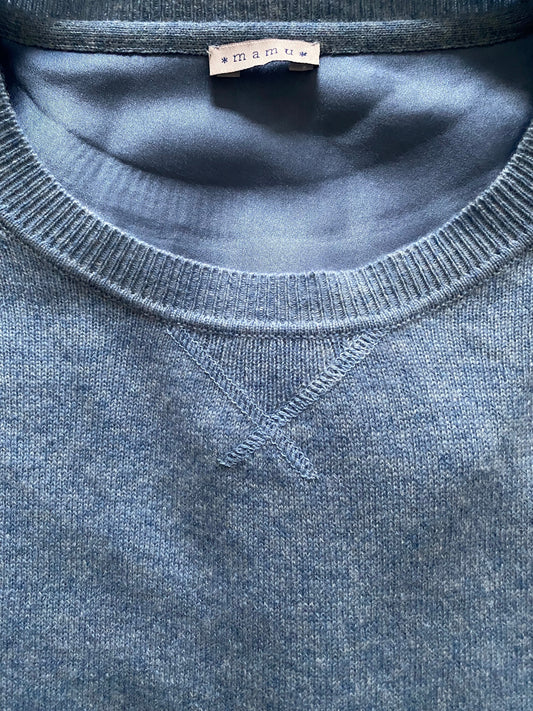 Chambray Blue Cashmere Sweatshirt - Loungewear
