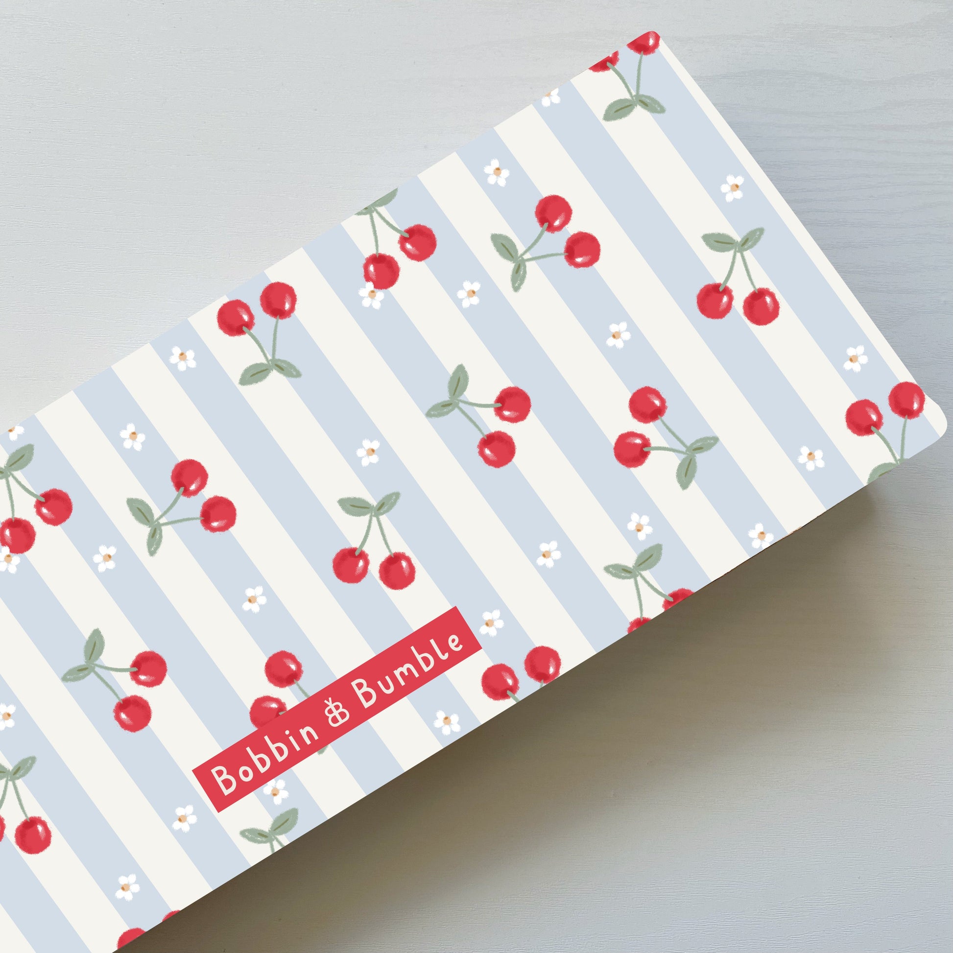Travel Changing Mat - Cherry Stripe - Changing Mats