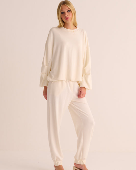 Cloud Dancer Sweatshirt and Joggers Set -