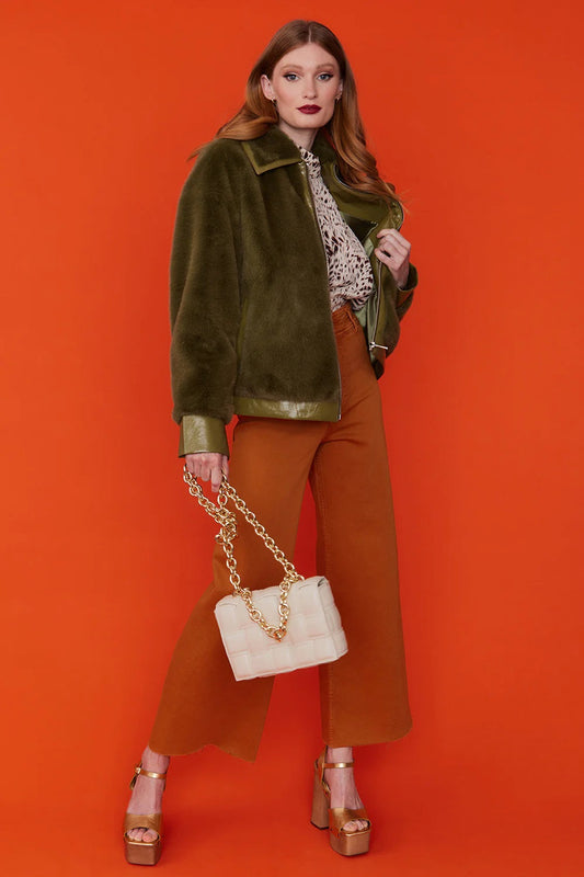 Cream Vegan Leather Hand Made Millie Cross Body Bag - Bags