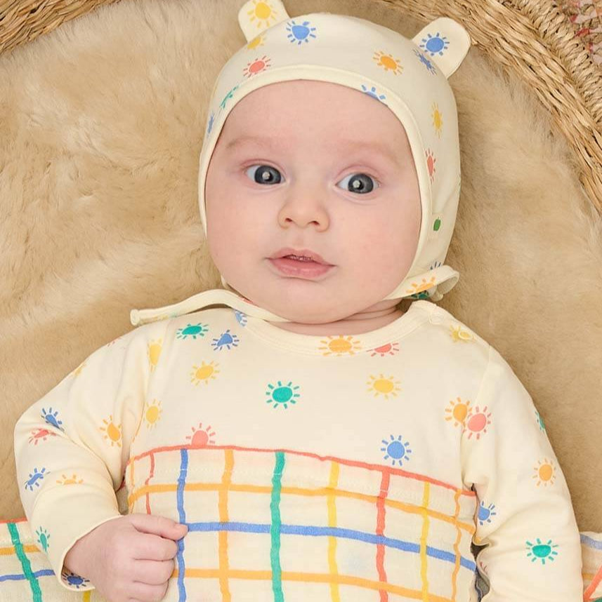 Ditto - Rainbow Check Large Muslin Swaddle Blanket - Swaddling Blankets