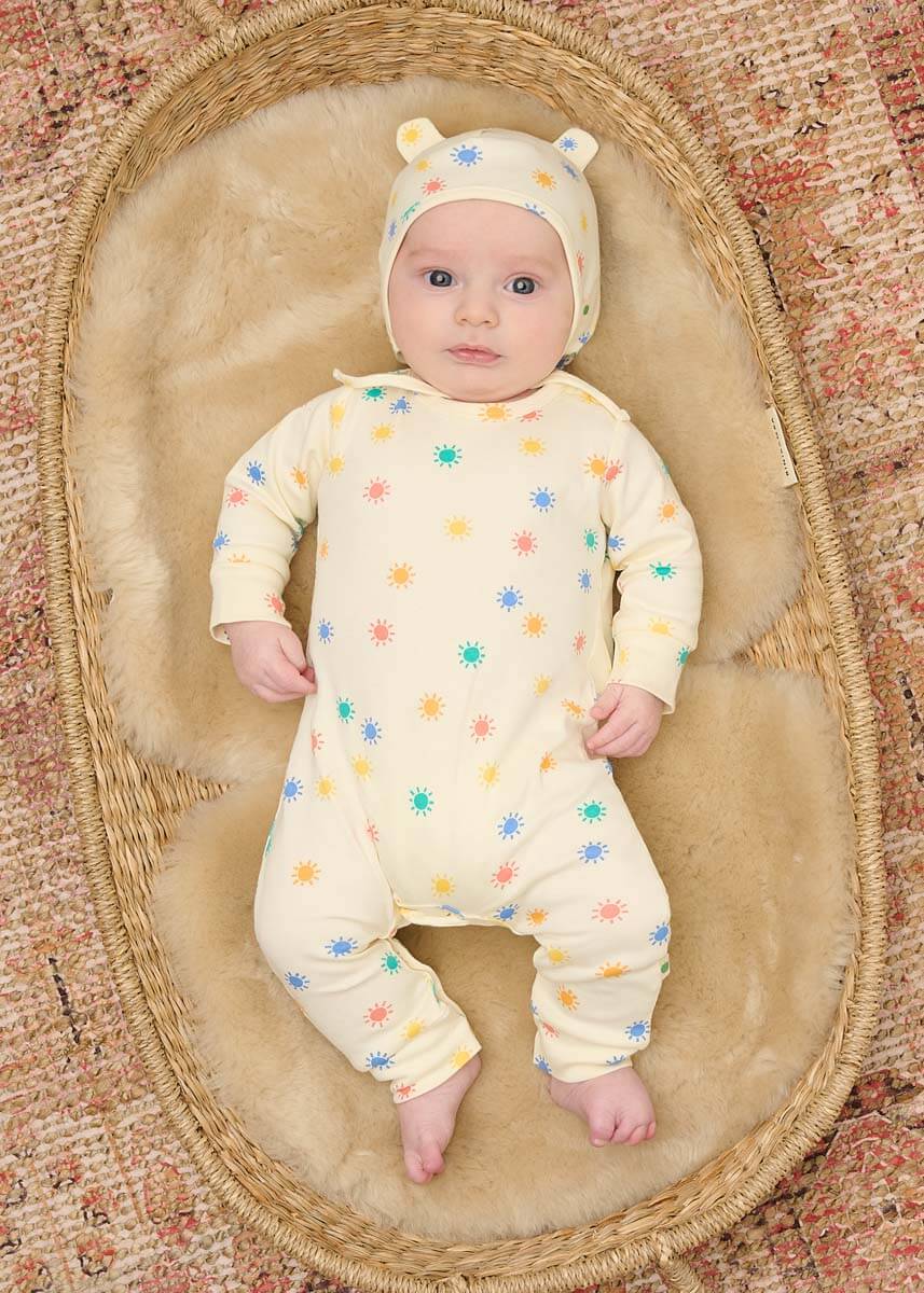 Dreamy & Ditto Set - Baby Playsuit & Muslin Swaddle Blanket Gift Box - Baby Gift Sets