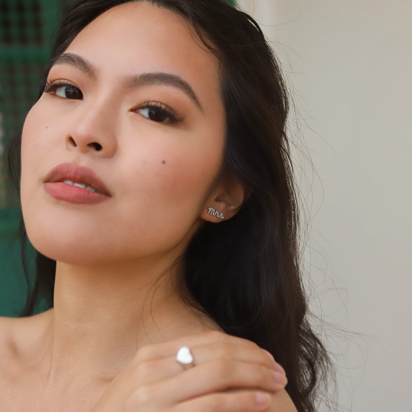 Ettie 'Mrs' Stud Earrings | 925 Sterling Silver - Earrings