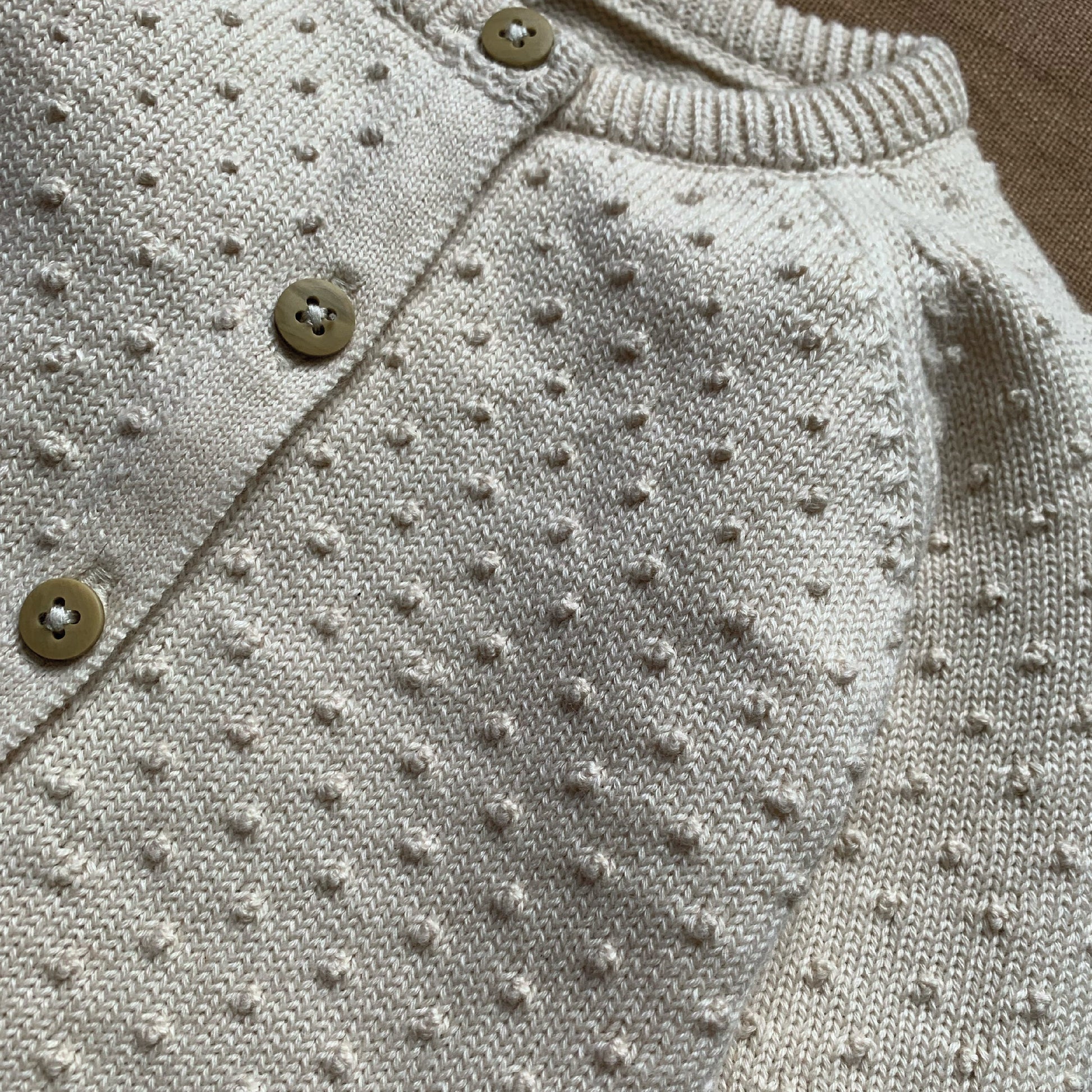 Popcorn Texture Cardigan - Cardigans