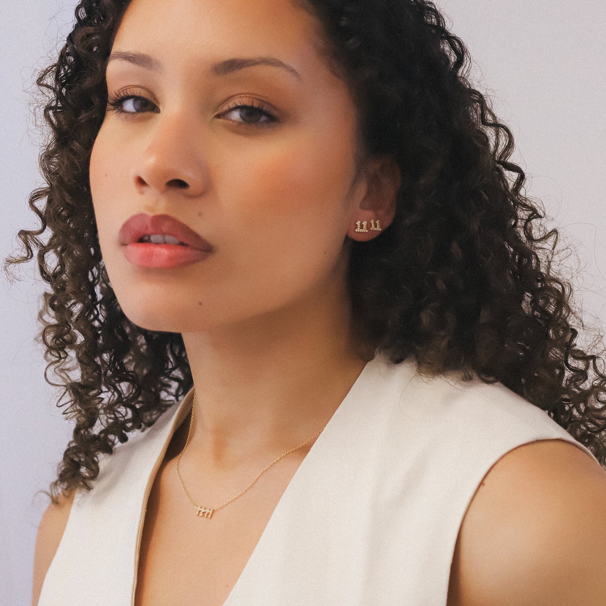 Laila 11:11 Stud Earrings | 18K Gold Plated - Earrings