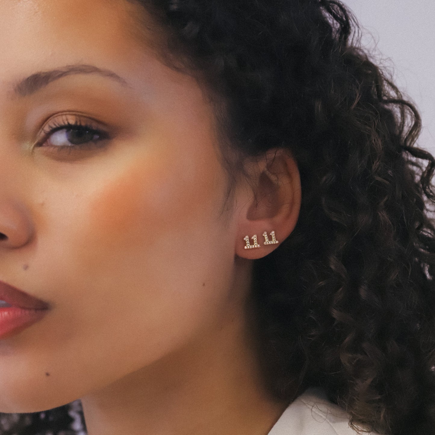 Laila 11:11 Stud Earrings | 18K Gold Plated - Earrings