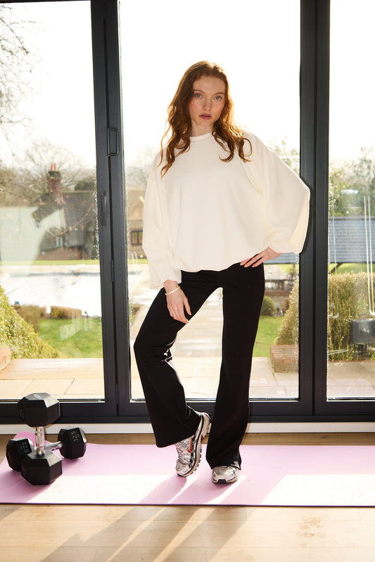 Black Soft Sculpt Hi-Stretch Kick Flare Leggings -