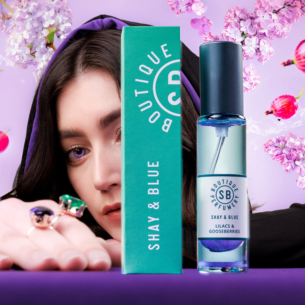 Spray de perfume Shay &amp; Blue Lilacs e Gooseberries