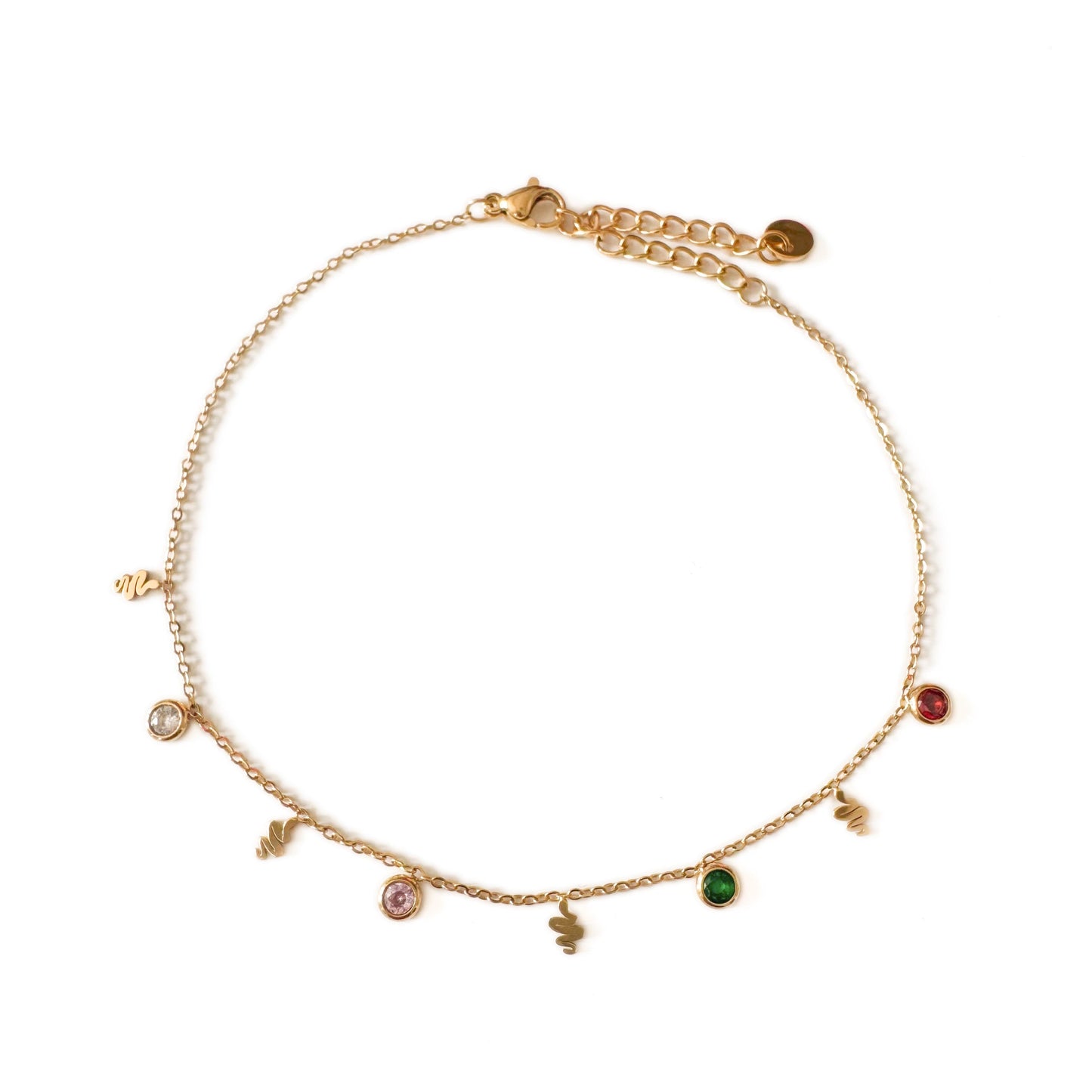 Vespera Luxe 18k Gold Plated Charm Anklet - Anklet