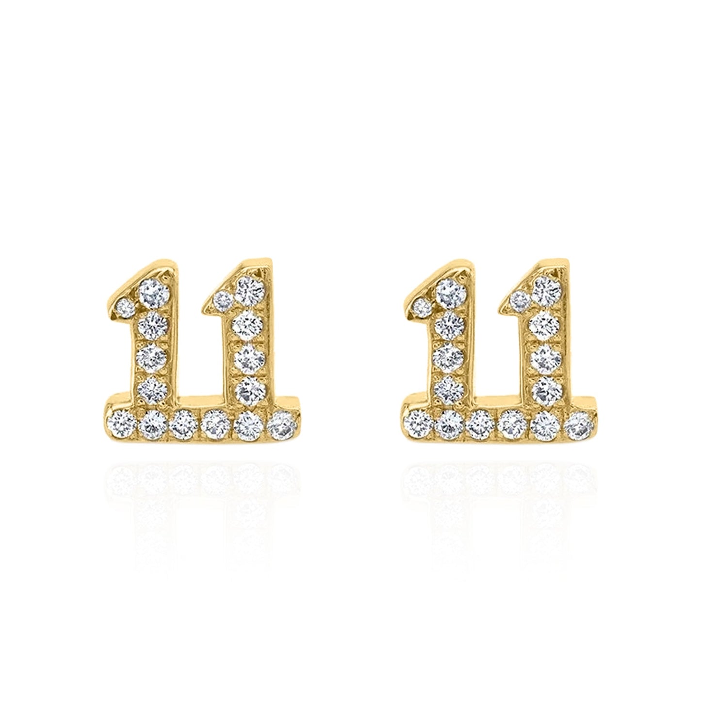 Laila 11:11 Stud Earrings | 18K Gold Plated - Earrings