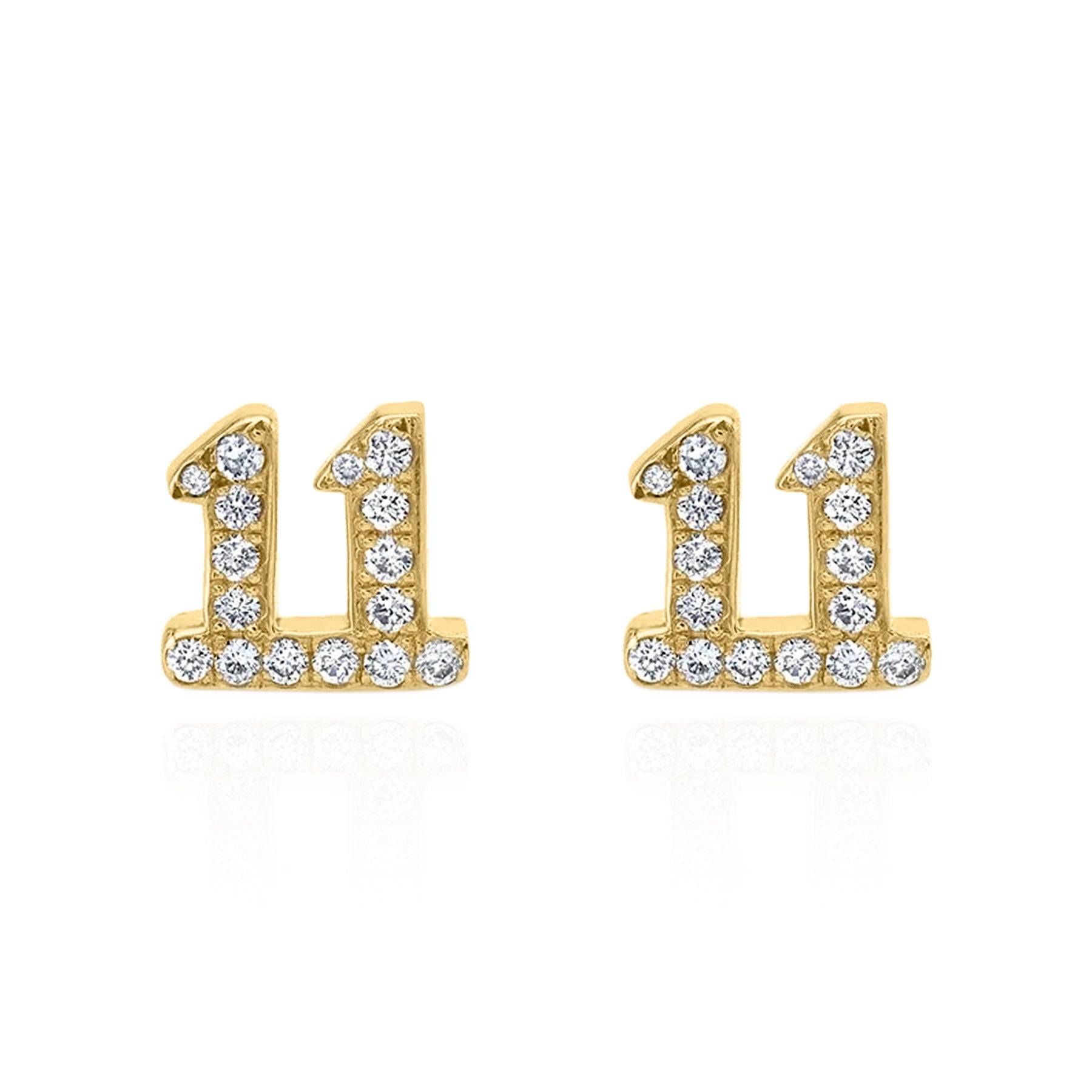 Laila 11:11 Stud Earrings | 18K Gold Plated - Earrings