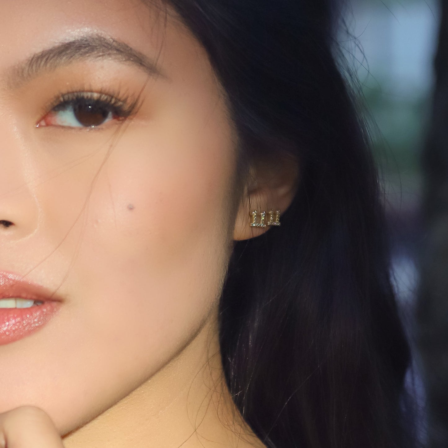 Laila 11:11 Stud Earrings | 18K Gold Plated - Earrings