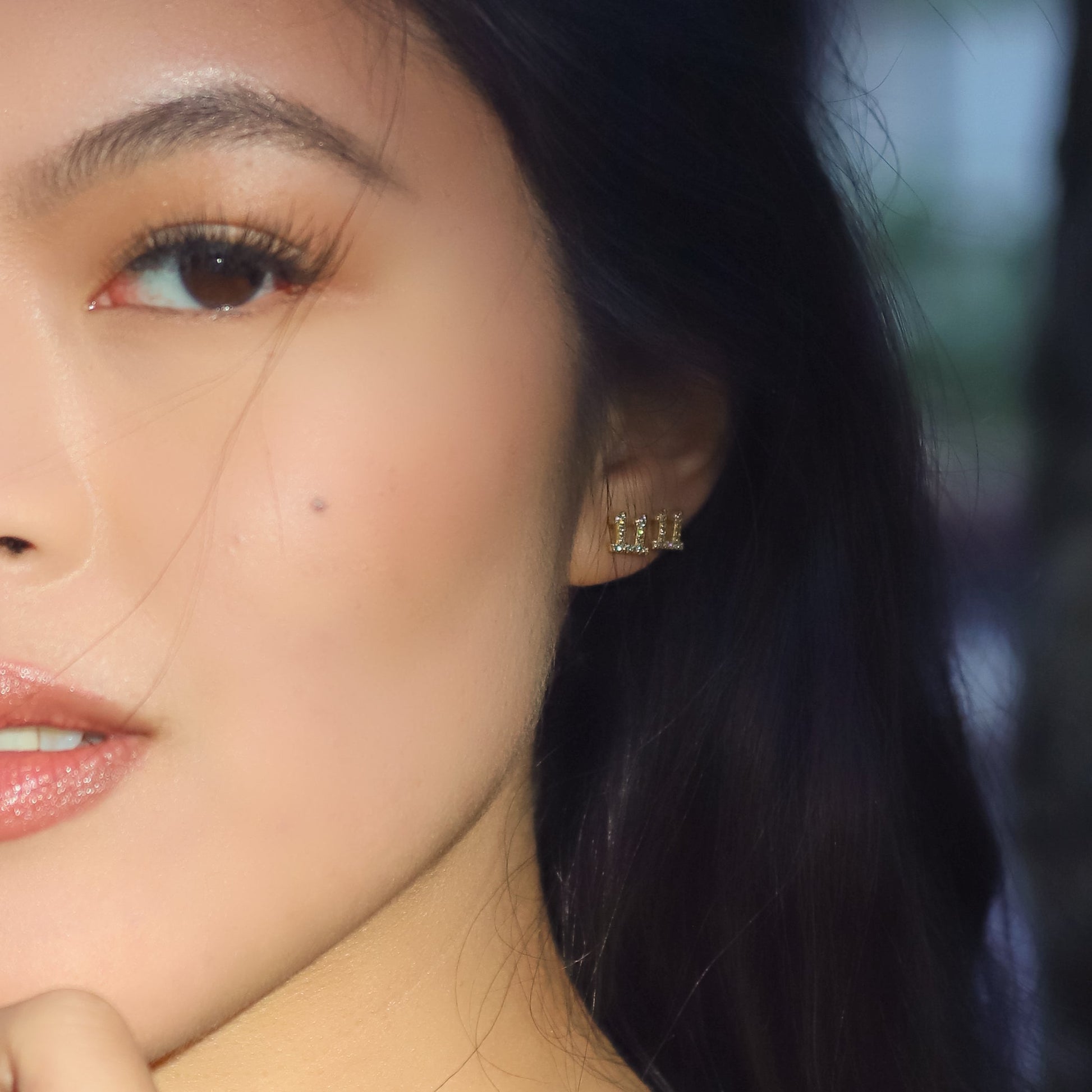 Laila 11:11 Stud Earrings | 18K Gold Plated - Earrings