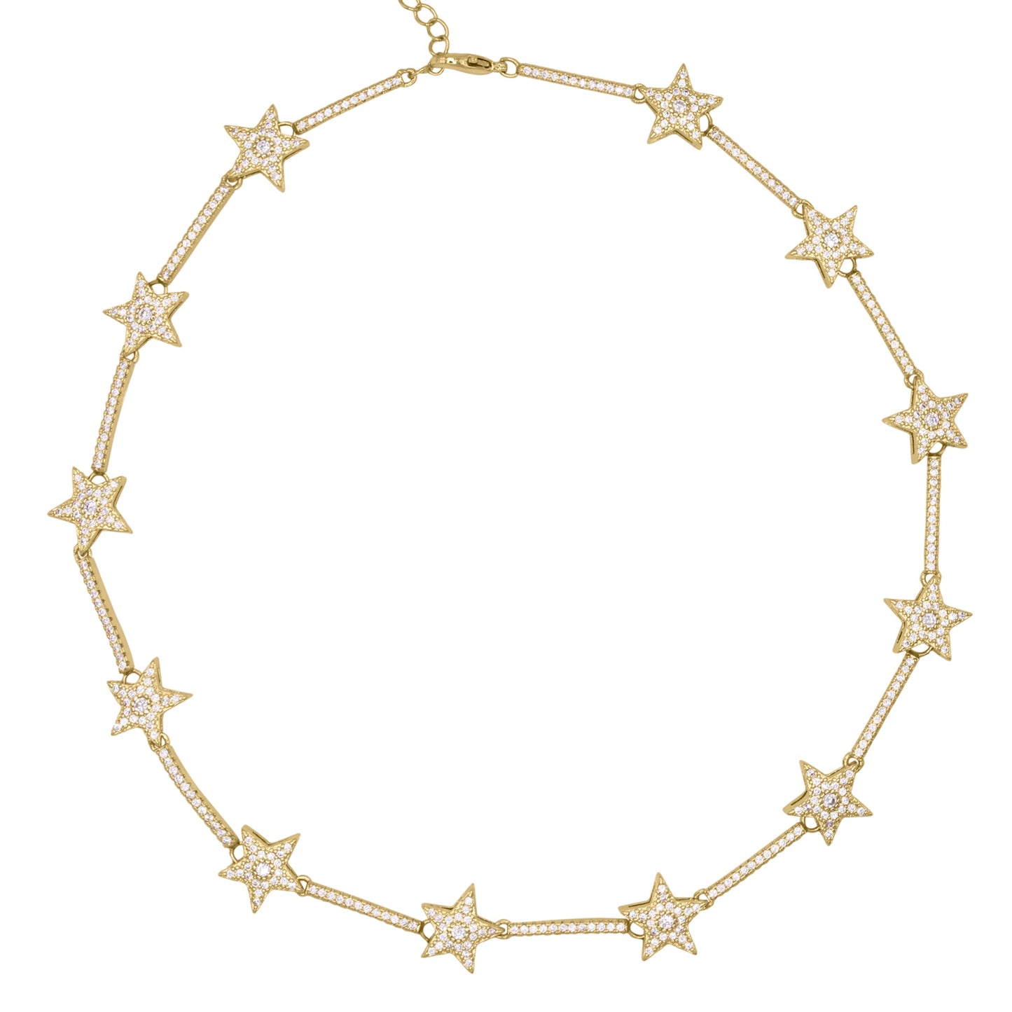 Margot Sparkling Star Choker | 18k Gold Plated - Necklace