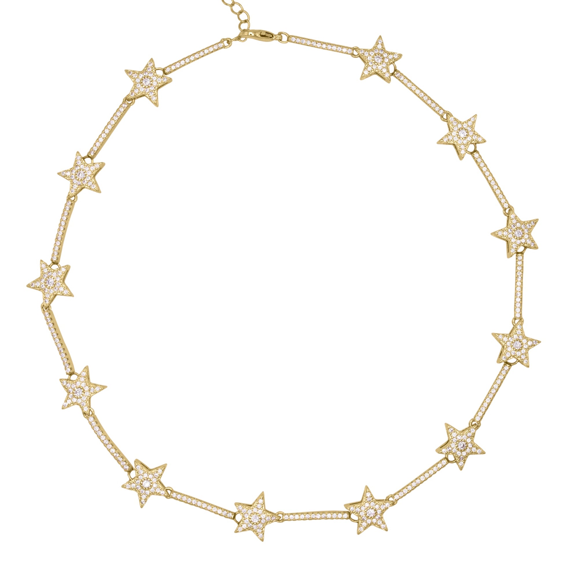 Margot Sparkling Star Choker | 18k Gold Plated - Necklace