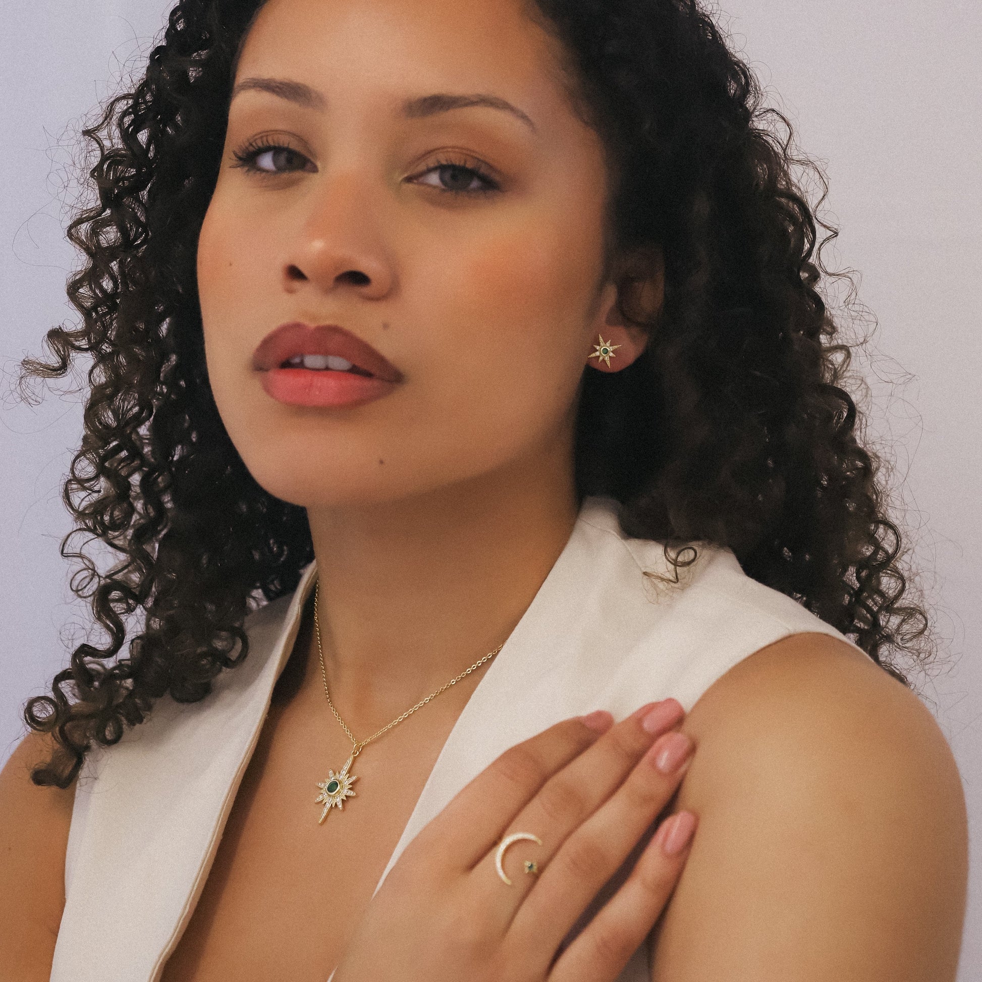 Heidi North Star Birthstone Necklace | 18K Gold Plated - Necklace