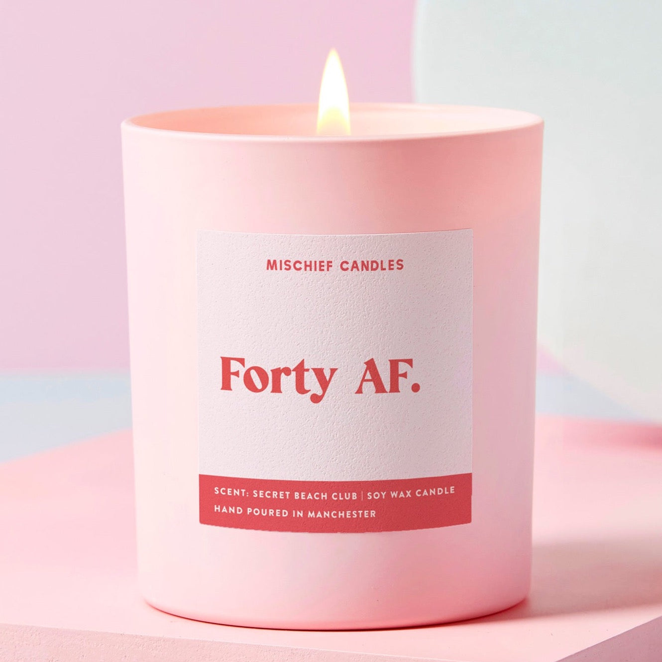 40th Birthday Gift Funny 40th Birthday Candle Forty AF Candle Only - Candles