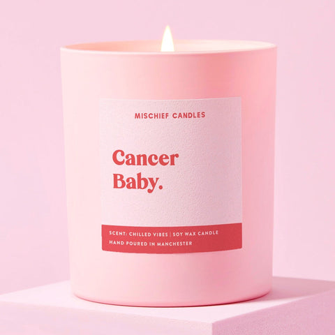 Cancer Birthday Gift Funny Zodiac Candle Cancer Baby