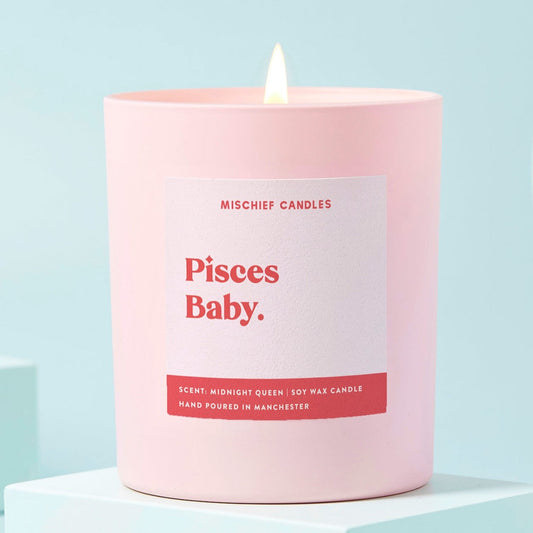 Pisces Birthday Gift Funny Zodiac Birthday Candle Pisces Baby Candle Only - Candles