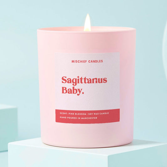 Sagittarius Birthday Gift Funny Zodiac Candle Sagittarius Baby Candle Only - Candles