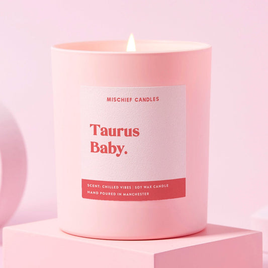 Taurus Birthday Gift Funny Zodiac Birthday Candle Taurus Baby Candle Only - Candles