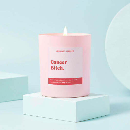 Cancer Birthday Gift Funny Zodiac Candle Cancer Bitch Candle Only - Candles