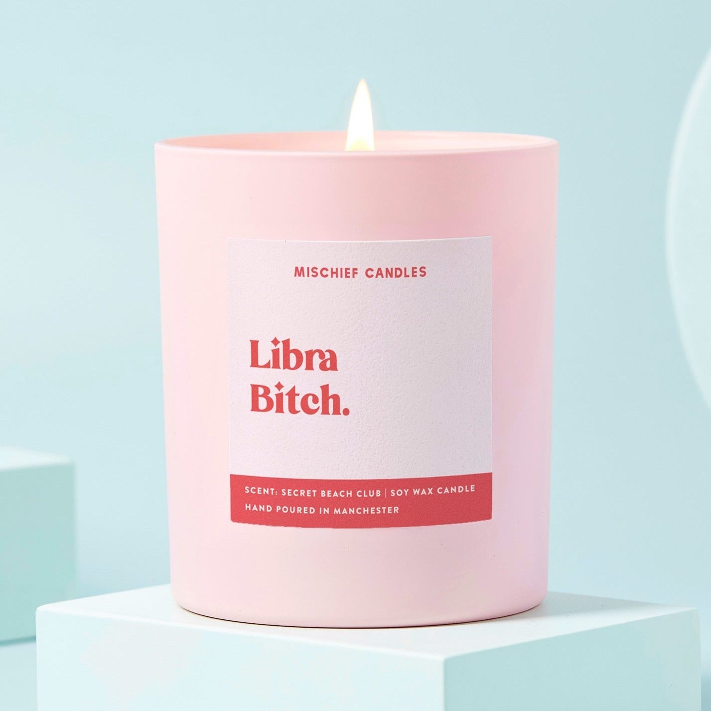 Libra Birthday Gift Funny Zodiac Birthday Candle Libra Bitch Candle Only - Candles