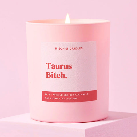 Taurus Birthday Gift Funny Zodiac Birthday Candle Taurus Bitch