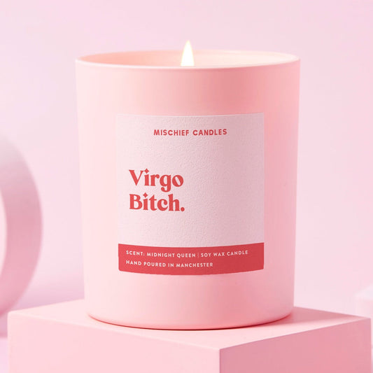 Virgo Birthday Gift Funny Zodiac Birthday Candle Virgo Bitch Candle Only - Candles