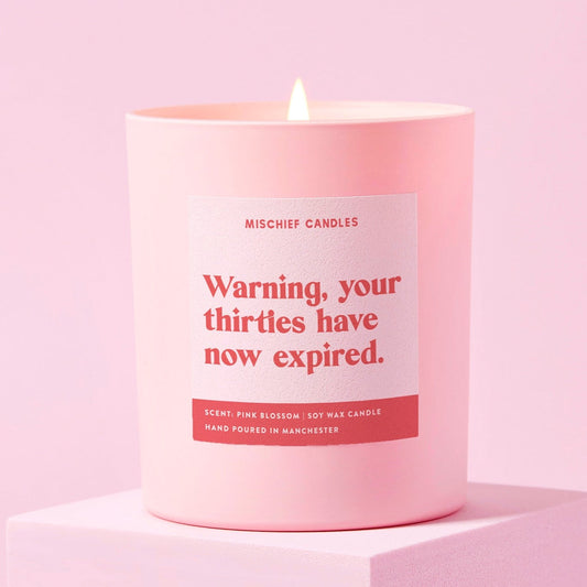 40th Birthday Gift Funny Candle Thirties Have Expired Candle Only - Candles