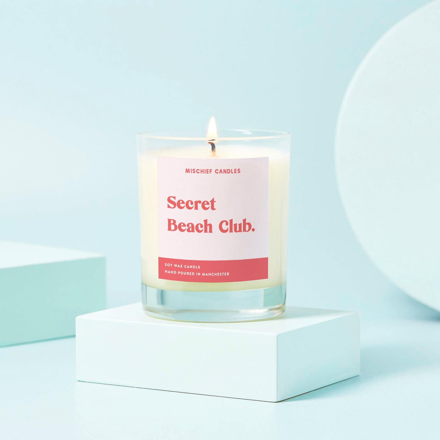 Scented Soy Candle Summer Candle Secret Beach Club - Candles
