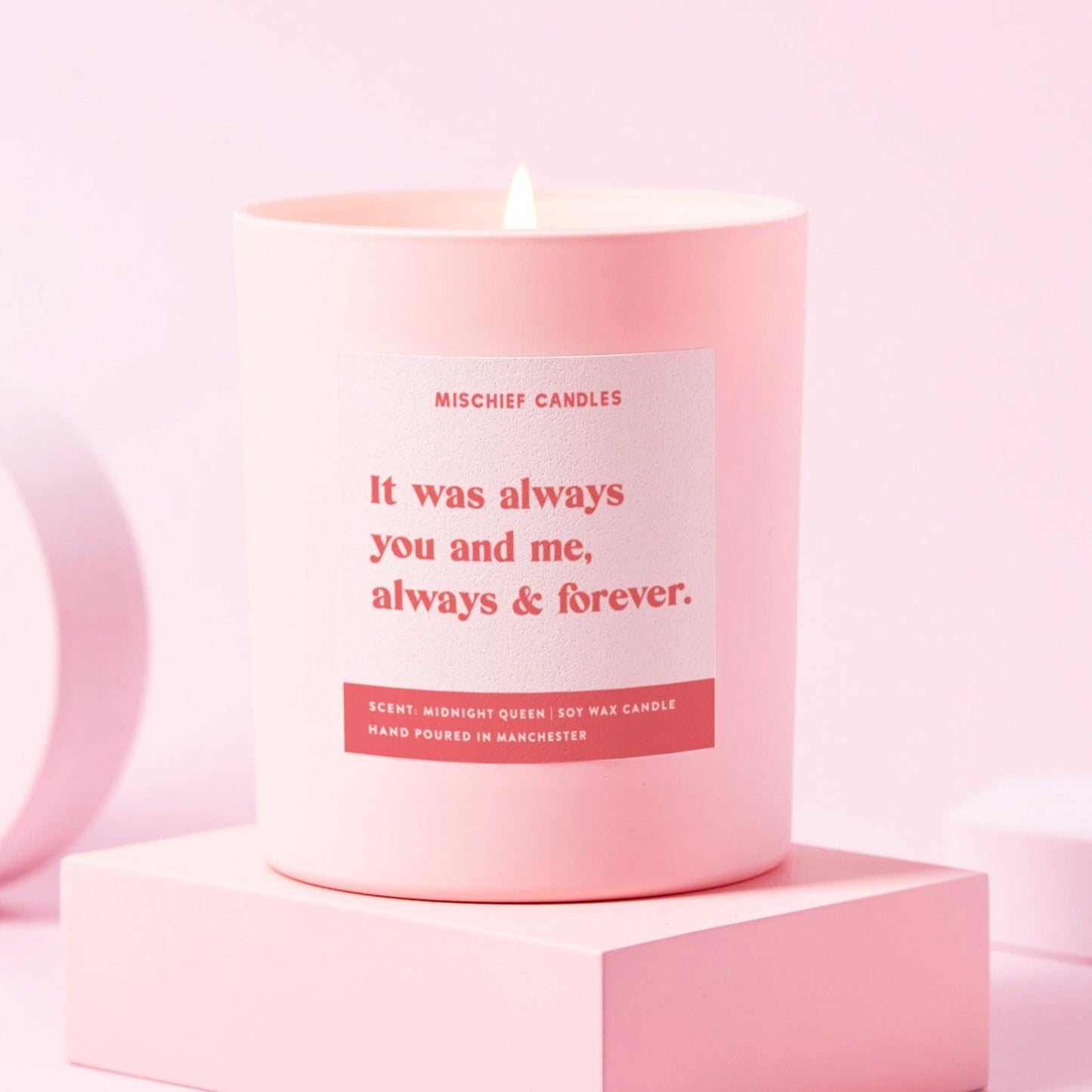 Funny Anniversary Gift Candle You and Me Always and Forever Candle Only - Candles